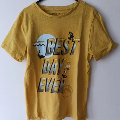 Tee-shirt jaune Gémo 8 ANS 